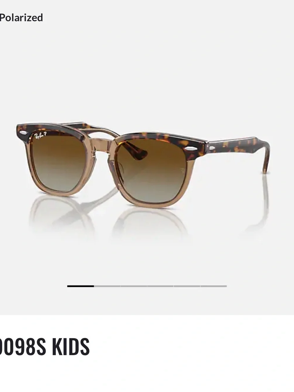 Ray-Ban Kids Tortoiseshell Brown Gradient Sunglasses